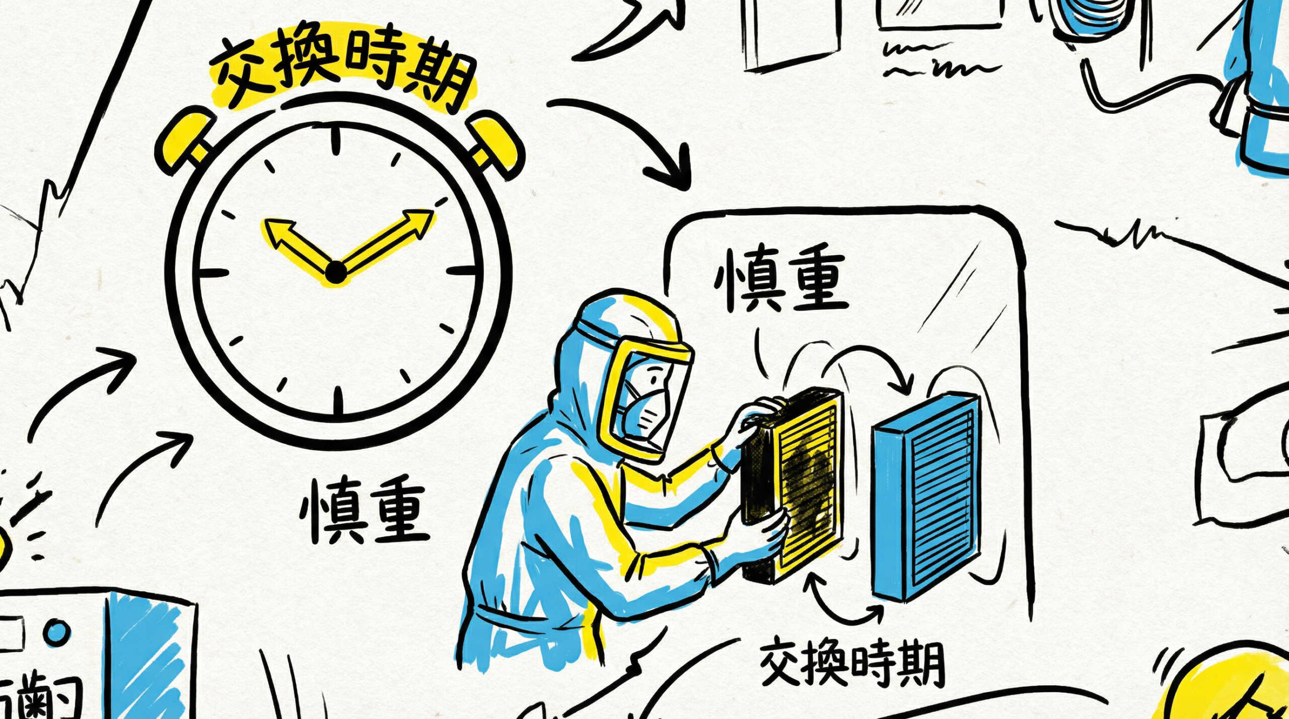 フィルター交換時期の判定と交換作業のポイント